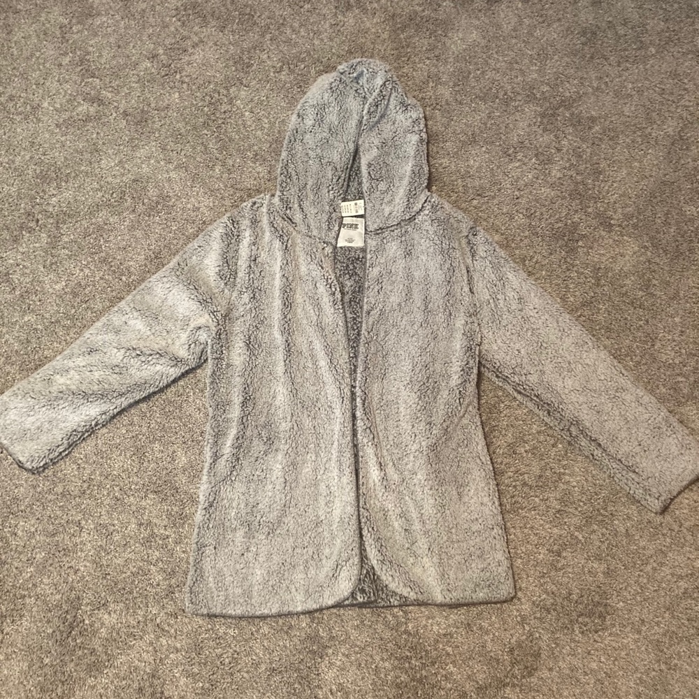 PINK, NWT, Gray open cardigan
